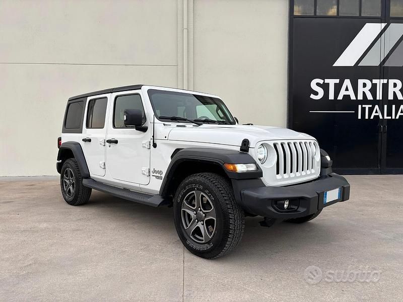 Usata Jeep Wrangler Unlimited Sport 200 CV (147 kW) 2019 Bianco SUV