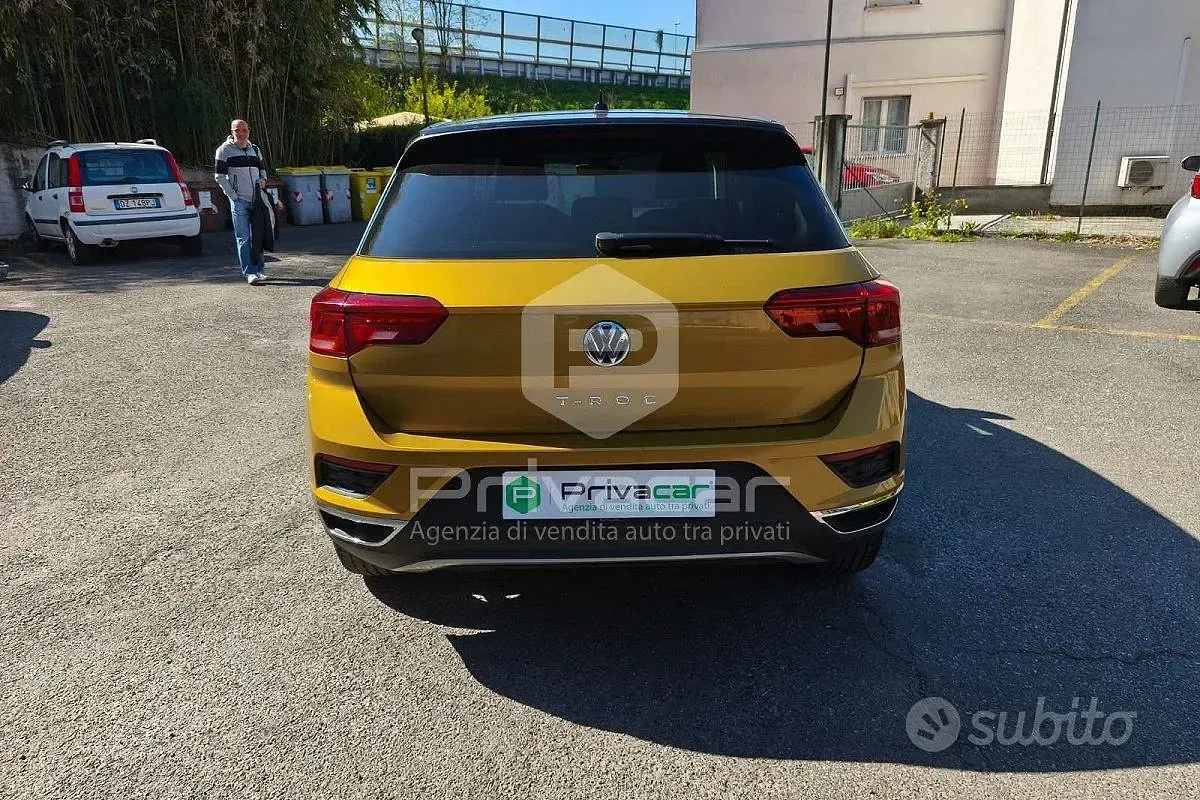 Brugt VW T-Roc Style 116 HK (85 kW) 2019 Gul SUV