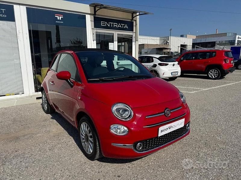 Usata Fiat 500C Dolcevita 69 CV (50 kW) 2022 Rosso Cabrio