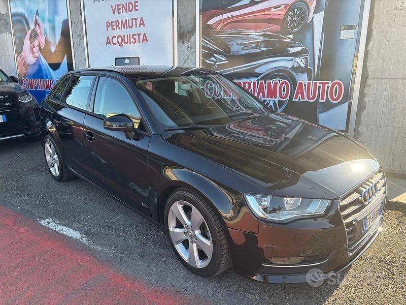 Usata Audi A3 Ambition 110 CV (80 kW) 2015 Nero Berlina
