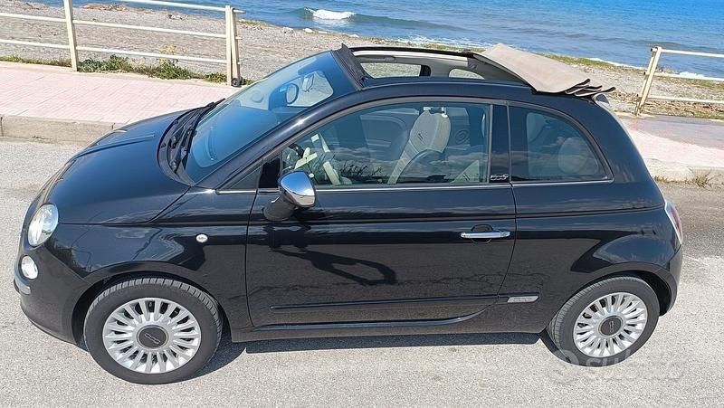 Usata Fiat 500 69 CV (50 kW) 2013 Nero Cabrio