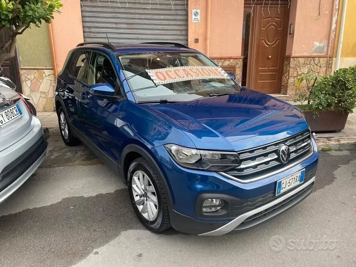 Usata VW T-Cross Style 110 CV (80 kW) 2022 Blu SUV