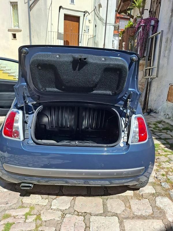 Usata Fiat 500C 95 CV (69 kW) 2011 Blu Cabrio