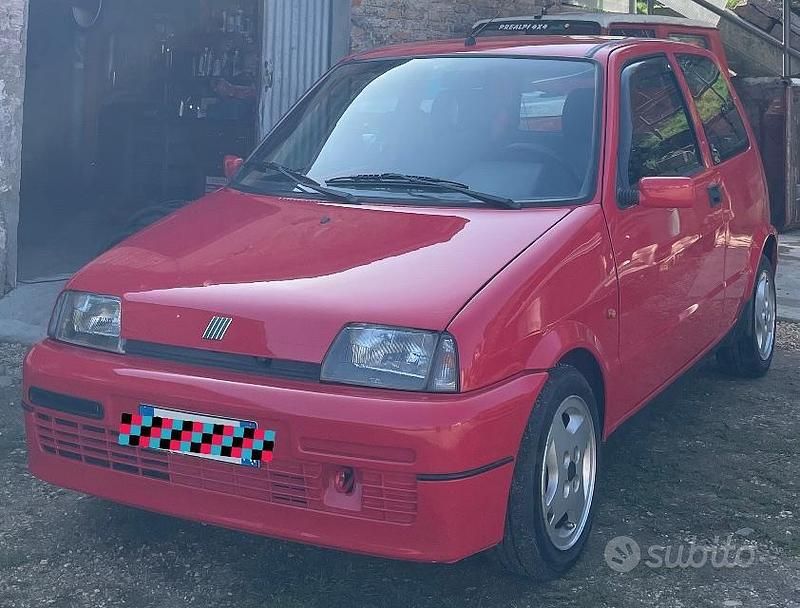 Usata Fiat Cinquecento 1996 Rosso Utilitaria