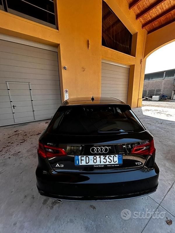 Usata Audi A3 S-Line 105 CV (77 kW) 2016 Nero Berlina