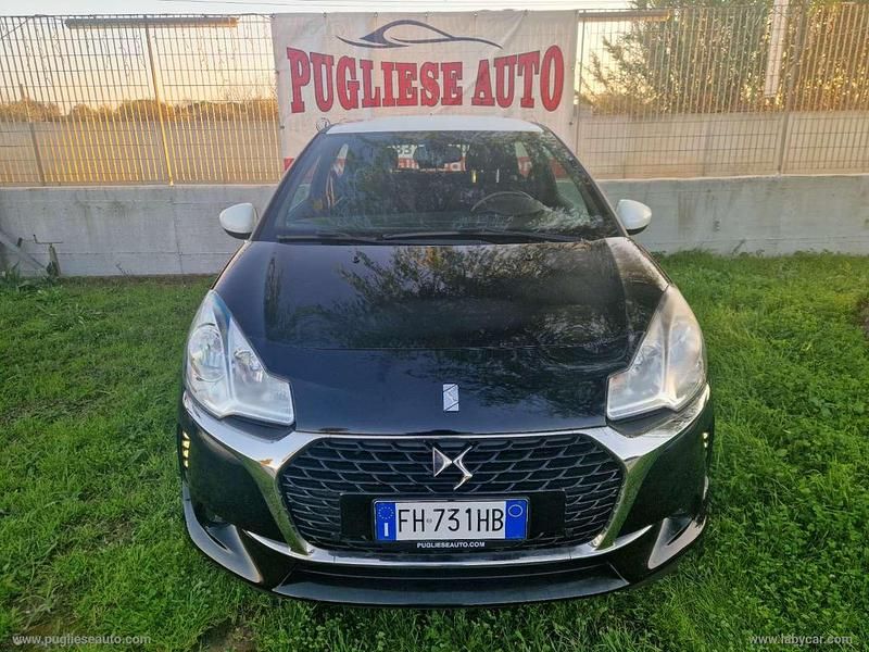 Usata DS Automobiles DS3 Sport Chic 75 CV (55 kW) 2017 Nero Utilitaria