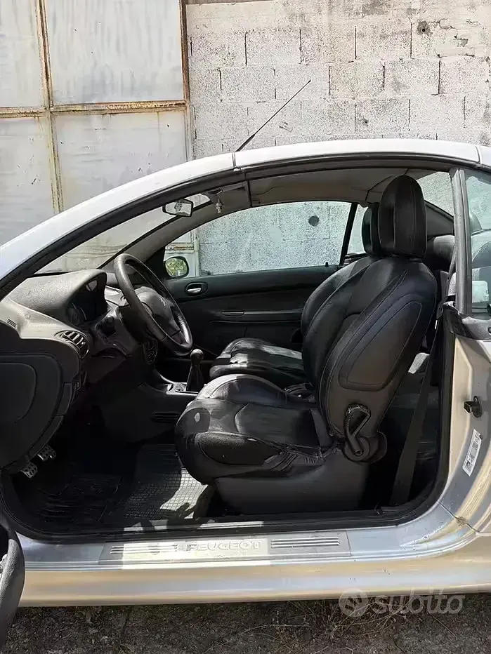 Usata Peugeot 206 CC 109 CV (80 kW) 2003 Grigio Cabrio