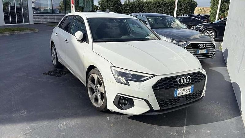 Usata Audi A3 Advanced 204 CV (150 kW) 2021 Bianco Berlina