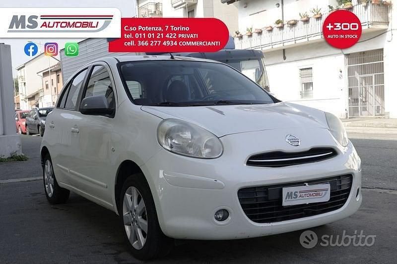 Usata Nissan Micra Acenta 80 CV (58 kW) 2011 Bianco Utilitaria