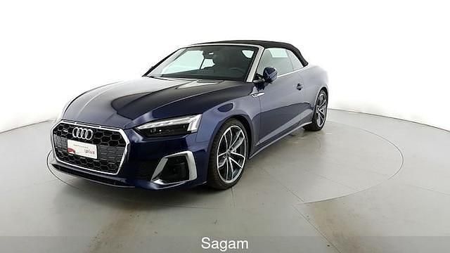 Blu navarra metallizzato Usata 2024 Audi A5 Cabriolet S-Line Cabrio | 49.900 € (Buon prezzo) - Immagine 1/4