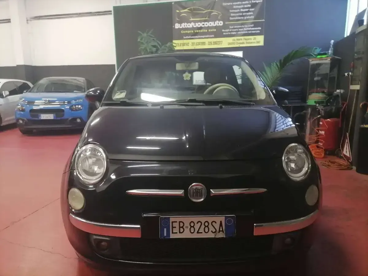 Usata Fiat 500 69 CV (50 kW) 2010 Nero Utilitaria