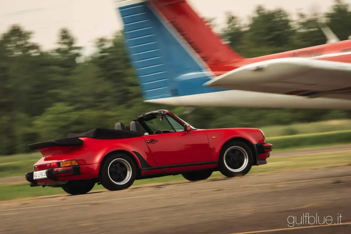 Usata Porsche 911 Turbo 286 CV (210 kW) 1989 Rosso Cabrio