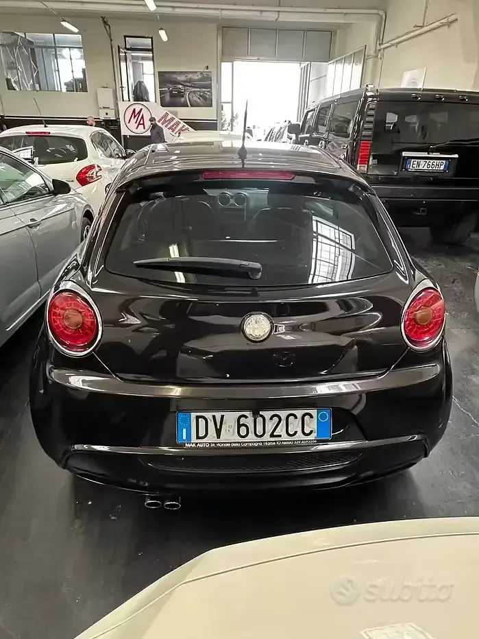 Usata Alfa Romeo MiTo Distinctive 155 CV (114 kW) 2009 Nero Utilitaria