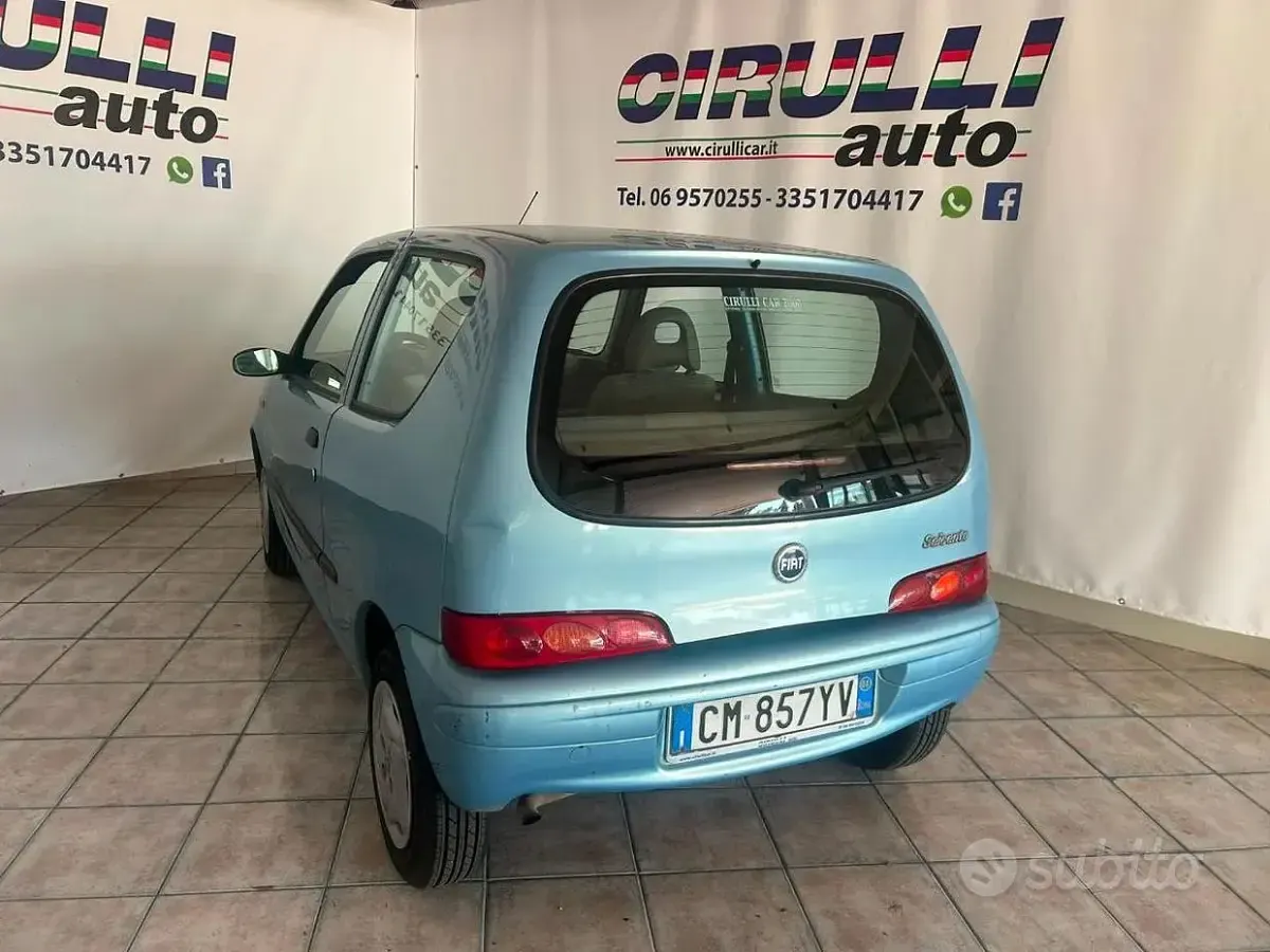 Usata Fiat Seicento 54 CV (39 kW) 2004 Celeste metallizzato Utilitaria