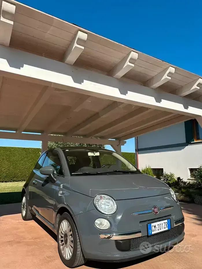 Usata Fiat 500 Lounge 69 CV (50 kW) 2010 Grigio Utilitaria