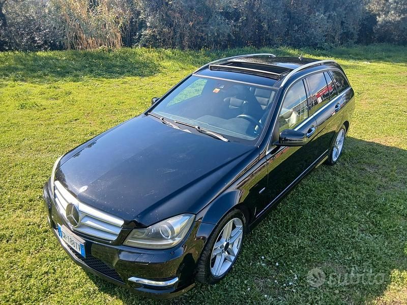 Usata Mercedes C250 Avantgarde 204 CV (150 kW) 2012 Nero Station wagon