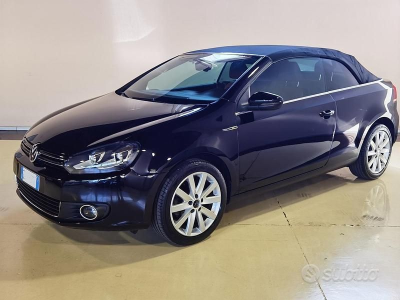 Usata VW Golf Cabriolet 105 CV (77 kW) 2012 Nero Cabrio