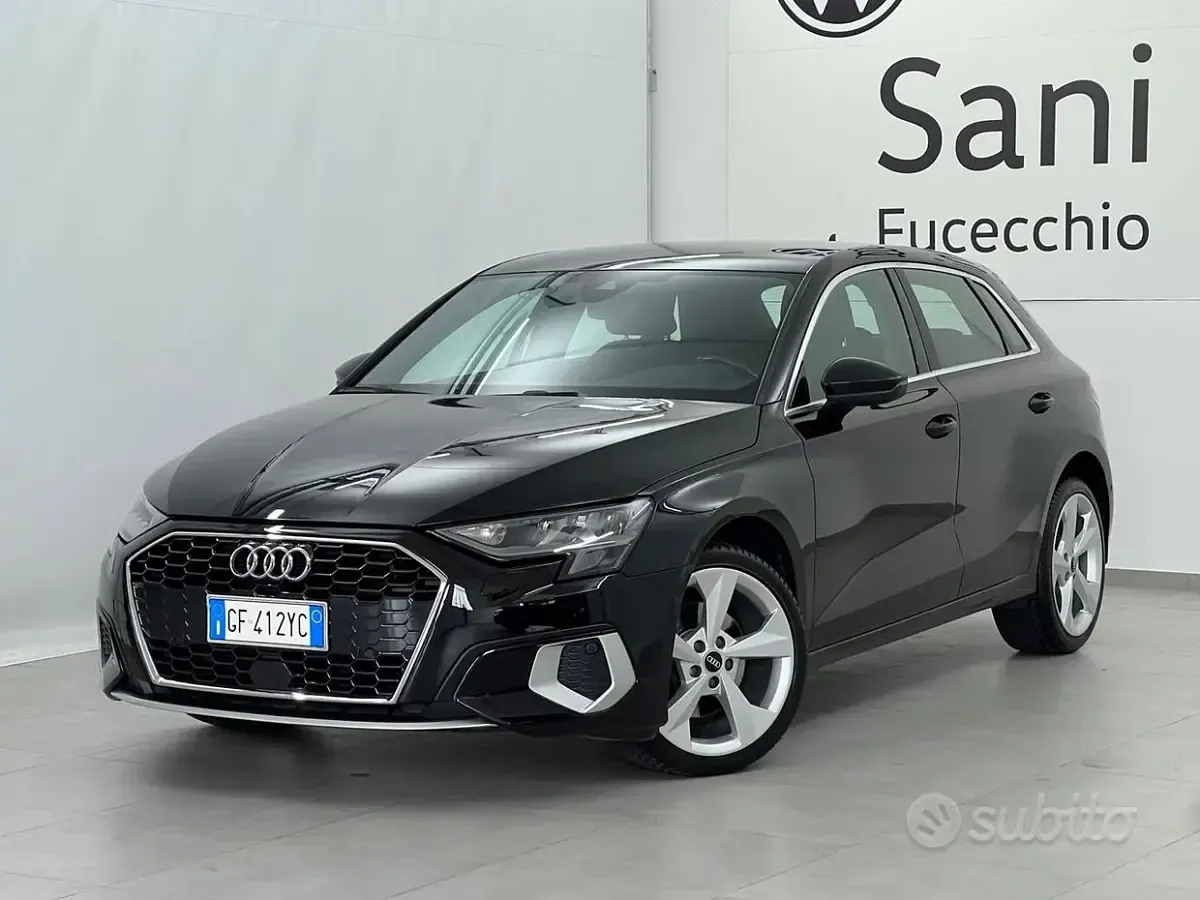 Usata Audi A3 Advanced 116 CV (85 kW) 2021 Nero Berlina