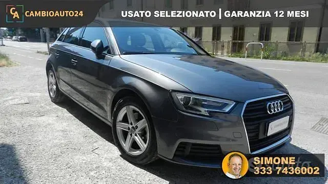 Usata Audi A3 Business 150 CV (110 kW) 2018 Grigio Berlina
