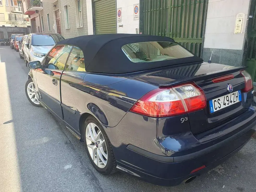 Usata Saab 9-3 Aero 209 CV (153 kW) 2005 Blu/azzurro Cabrio