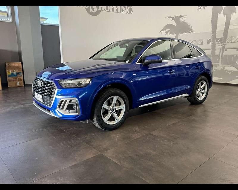 Usata Audi Q5 S-Line 204 CV (150 kW) 2021 Blu/azzurro SUV
