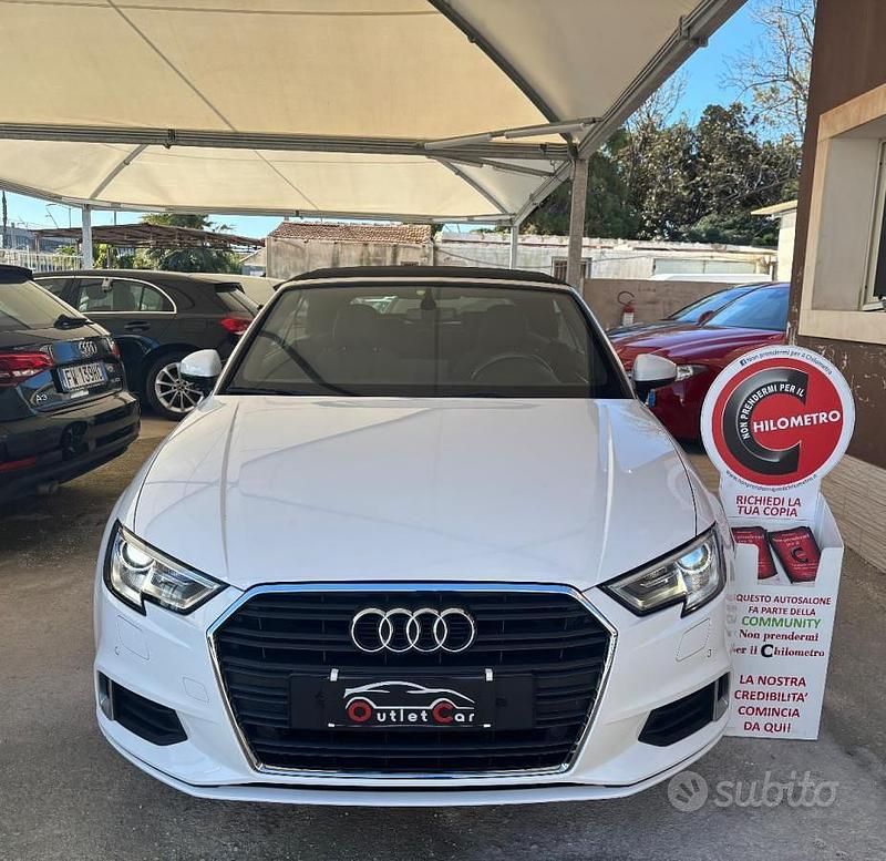 Usata Audi A3 Cabriolet Sport 116 CV (85 kW) 2017 Bianco Cabrio