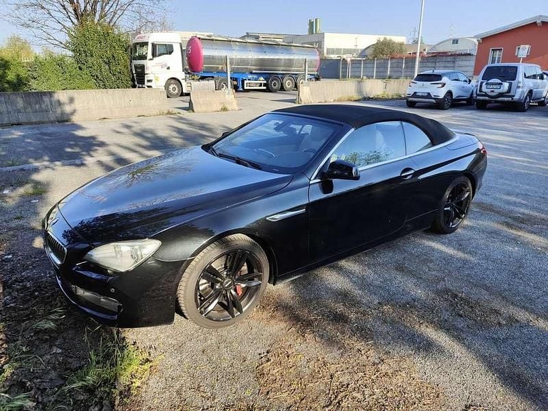 Usata BMW 640 Cabriolet 320 CV (235 kW) 2011 Nero Cabrio