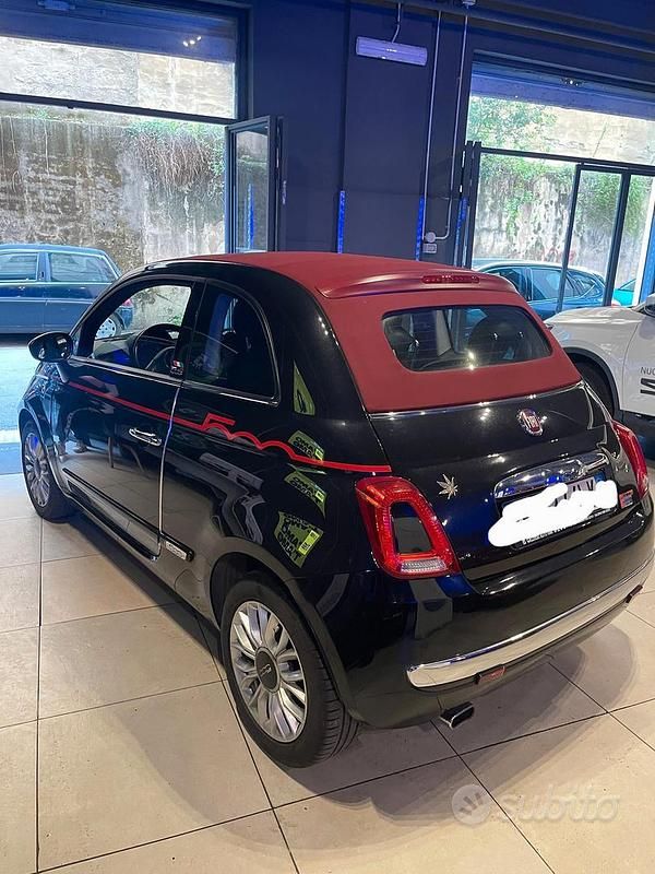 Usata Fiat 500 95 CV (69 kW) 2016 Nero Cabrio
