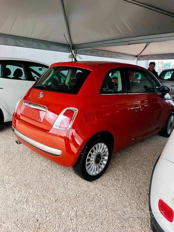 Usata Fiat 500 Lounge 69 CV (50 kW) 2008 Arancione Berlina