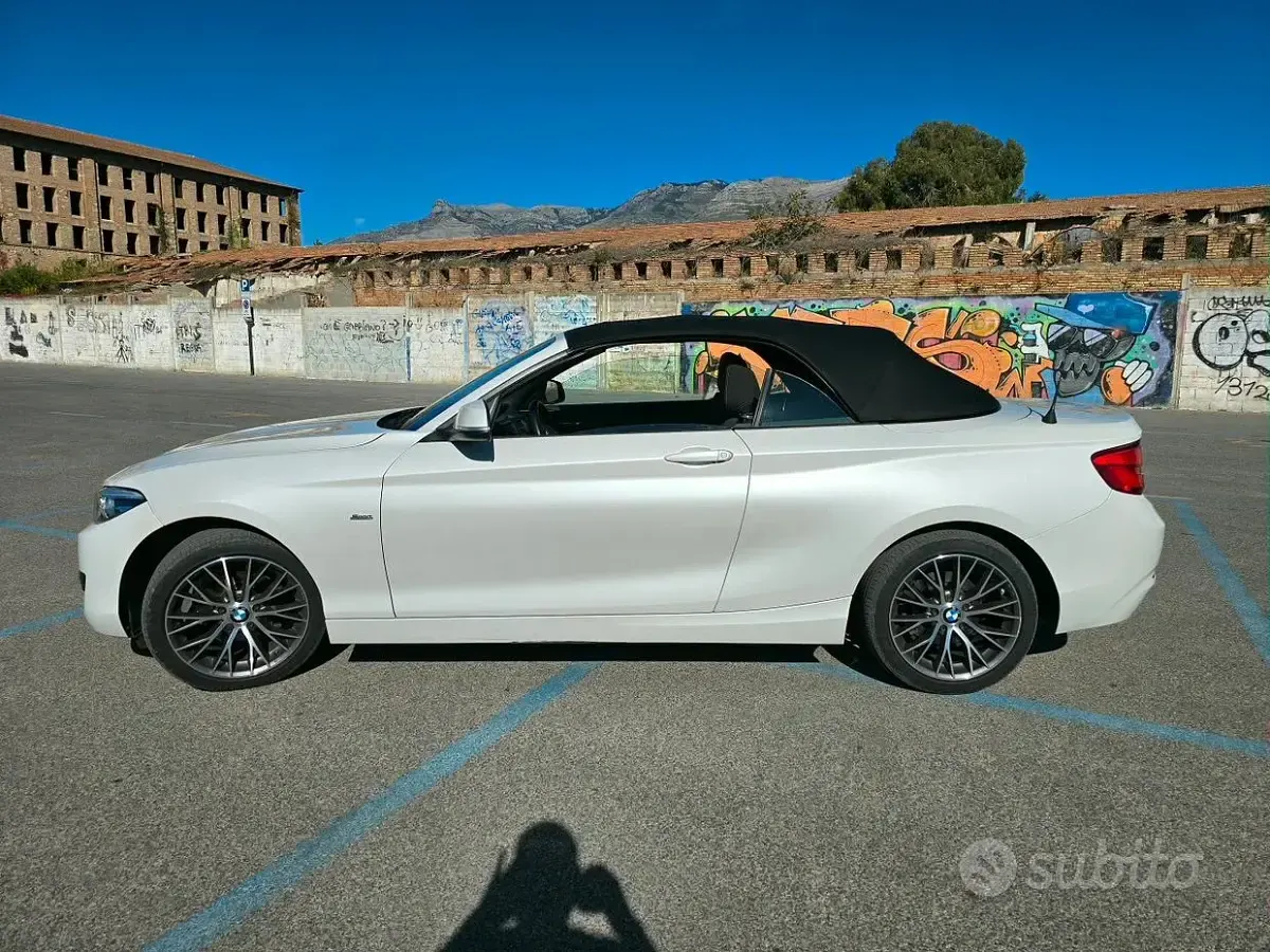Usata BMW 218 Sport Line 2018 Bianco Cabrio