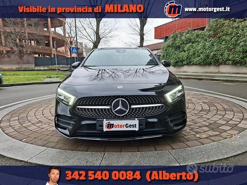 Usata Mercedes A200 Premium 150 CV (110 kW) 2021 Nero Berlina