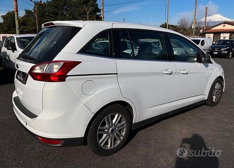 Usata Ford C-MAX Titanium 120 CV (88 kW) 2015 Bianco Monovolume