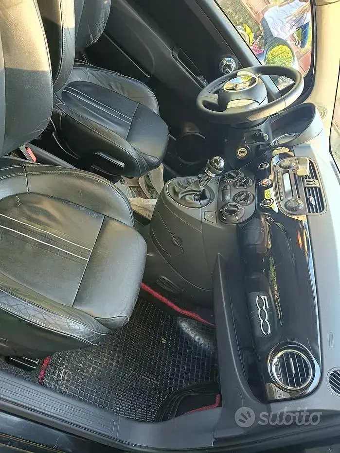 Usata Fiat 500 100 CV (73 kW) 2009 Nero Cabrio