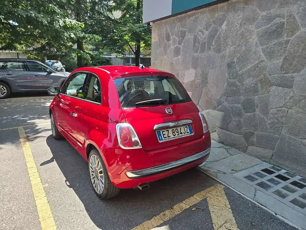 Usata Fiat 500 Lounge 69 CV (50 kW) 2015 Rosso Utilitaria