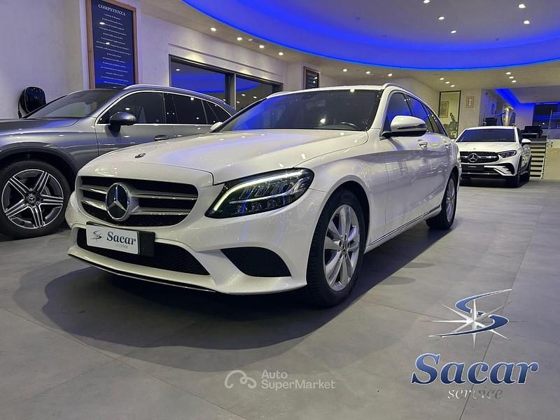 Usata Mercedes C220 194 CV (142 kW) 2019 Bianco Station wagon