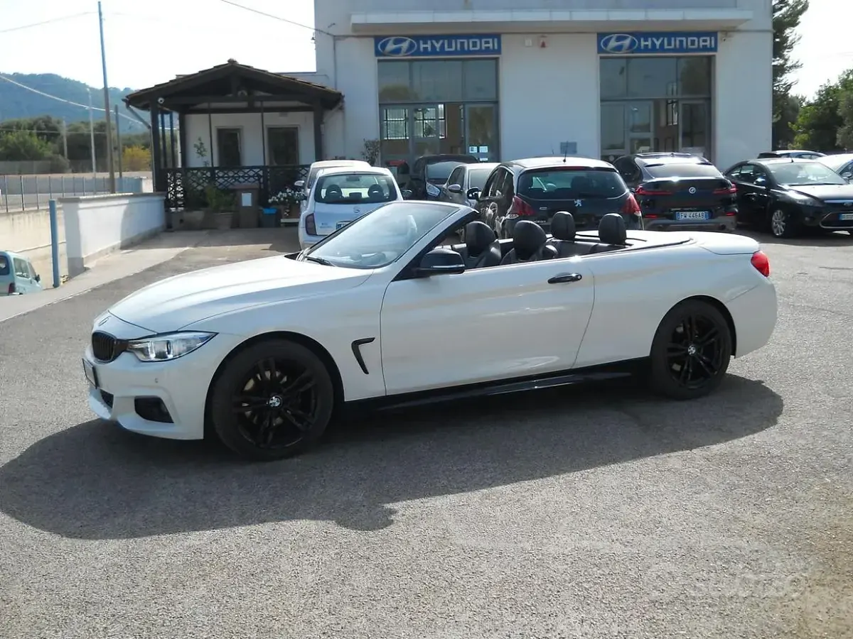Usata BMW 420 Sport Line 184 CV (135 kW) 2014 Bianco Cabrio