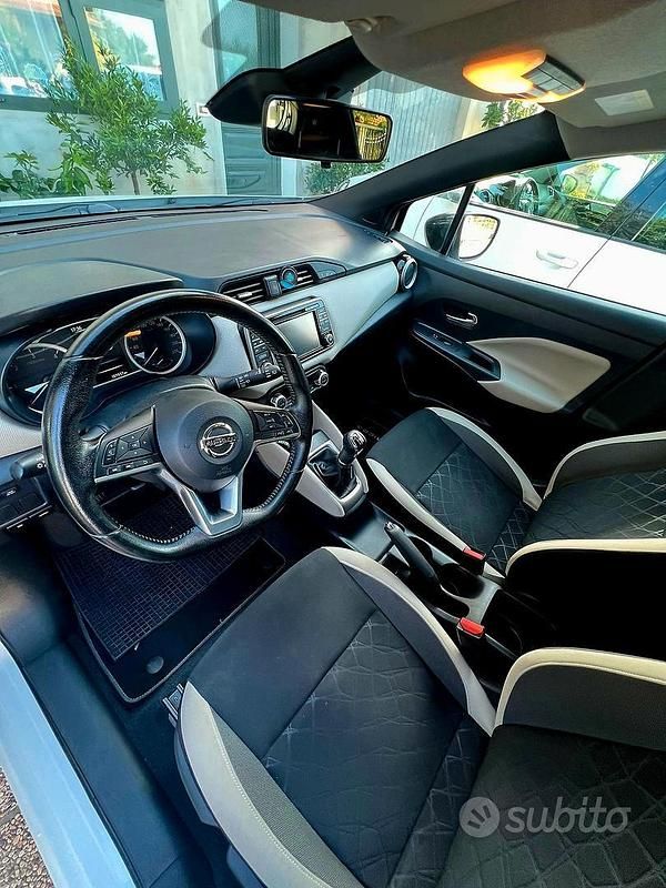 Usata Nissan Micra Tekna 90 CV (66 kW) 2017 Bianco Utilitaria