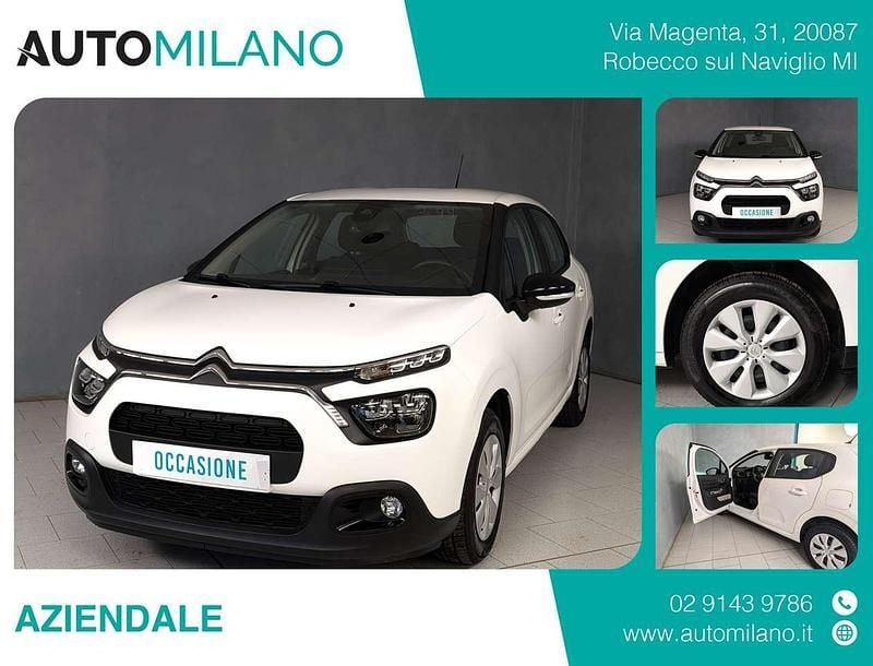 Bianco Usata 2022 Citroën C3 Business Class Due volumi | 9490 € (Super prezzo) - Immagine 1/4