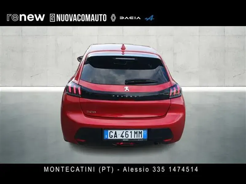 Usata Peugeot 208 Allure 75 CV (55 kW) 2020 Rosso Utilitaria