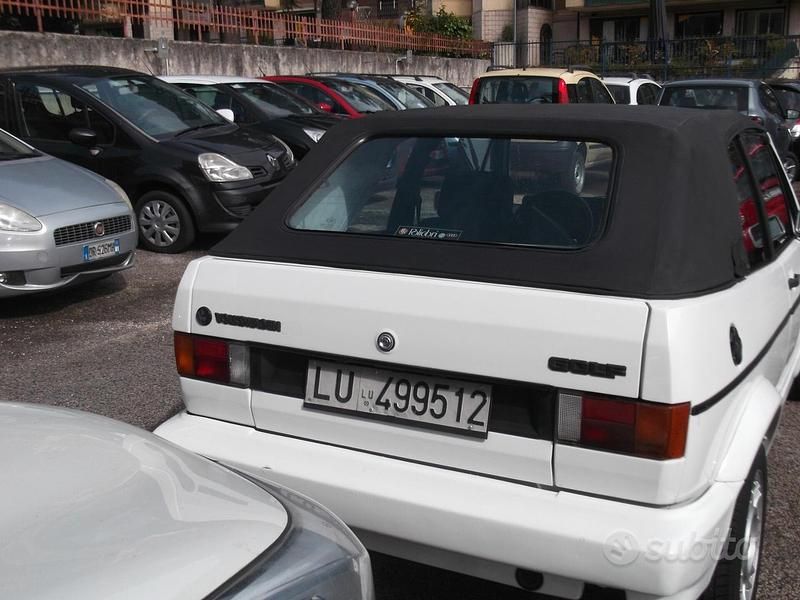 Usata VW Golf Cabriolet 73 CV (53 kW) 1990 Bianco Cabrio
