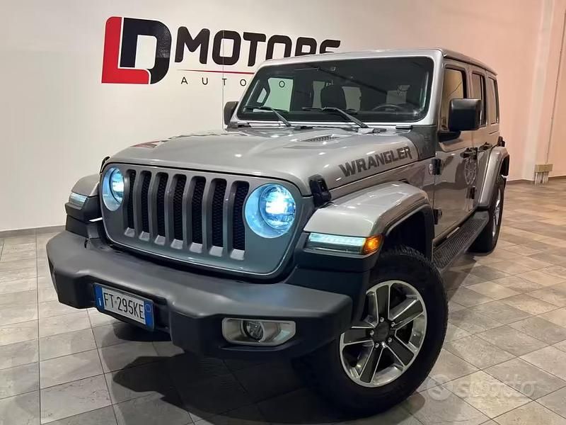 Usata Jeep Wrangler Unlimited Sahara 272 CV (200 kW) 2018 Grigio SUV