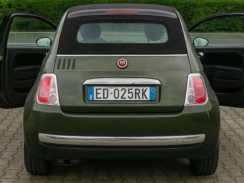 Usata Fiat 500C 95 CV (69 kW) 2010 Verde Cabrio