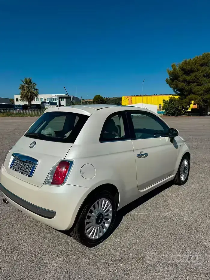 Usata Fiat 500 100 CV (73 kW) 2008 Bianco Berlina