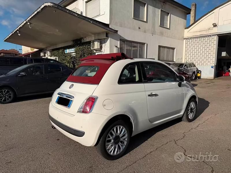 Usata Fiat 500C Lounge 69 CV (50 kW) 2014 Bianco Cabrio