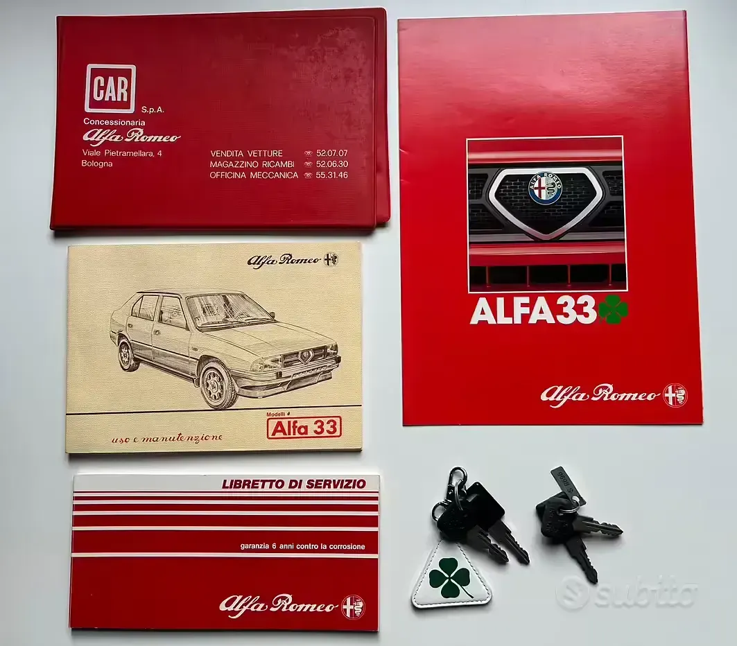 Usata Alfa Romeo 33 Quadrifoglio Verde 105 CV (77 kW) 1985 Rosso Berlina