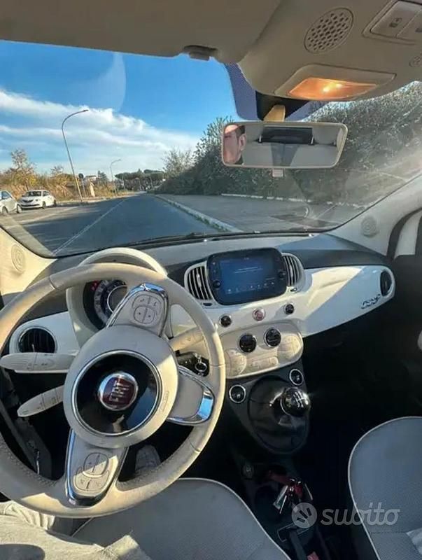 Usata Fiat 500C 69 CV (50 kW) 2018 Bianco Cabrio
