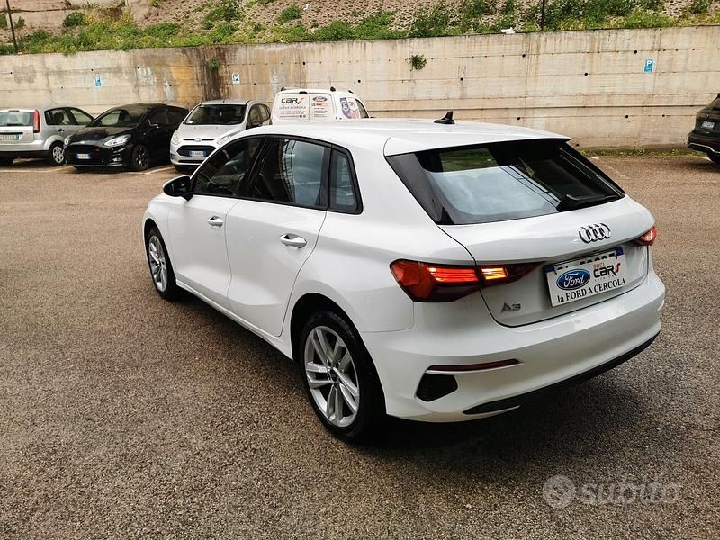 Usata Audi A3 Advanced 116 CV (85 kW) 2022 Bianco Berlina