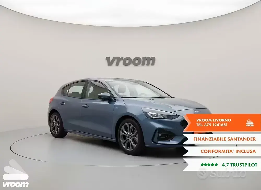 Usata Ford Focus ST-Line 125 CV (91 kW) 2022 Blu Berlina
