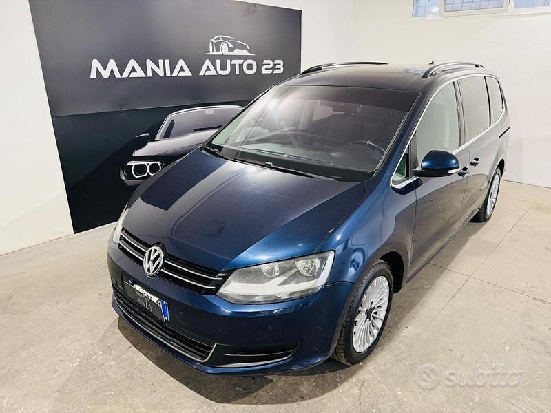 Usata VW Sharan 140 CV (102 kW) 2011 Blu Monovolume