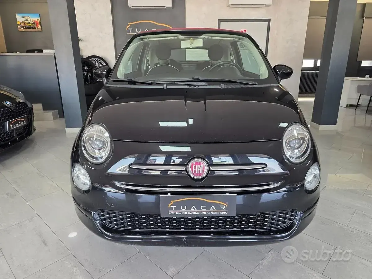 Usata Fiat 500C Mirror 69 CV (50 kW) 2018 Nero Cabrio